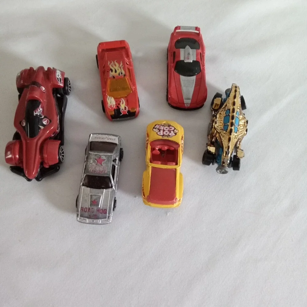 Hot Wheels Matchbox Diecast Car Lot 6pc 1985 Double Demon Dodge Sidewinder Red